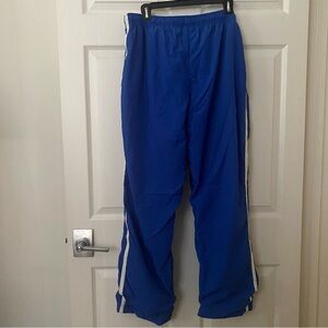 Champion x Danielle Guizio Blue Track Pants with White Stripes